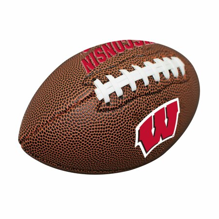 LOGO BRANDS Wisconsin Mini Size Composite Football 244-93MC-1